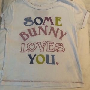 Peek girls size small (4/5) bunny shirt.